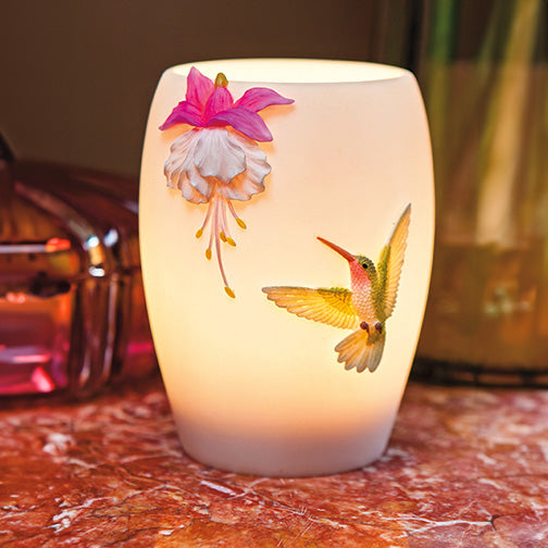 Hummingbird & Fuchsia Vase Lamp