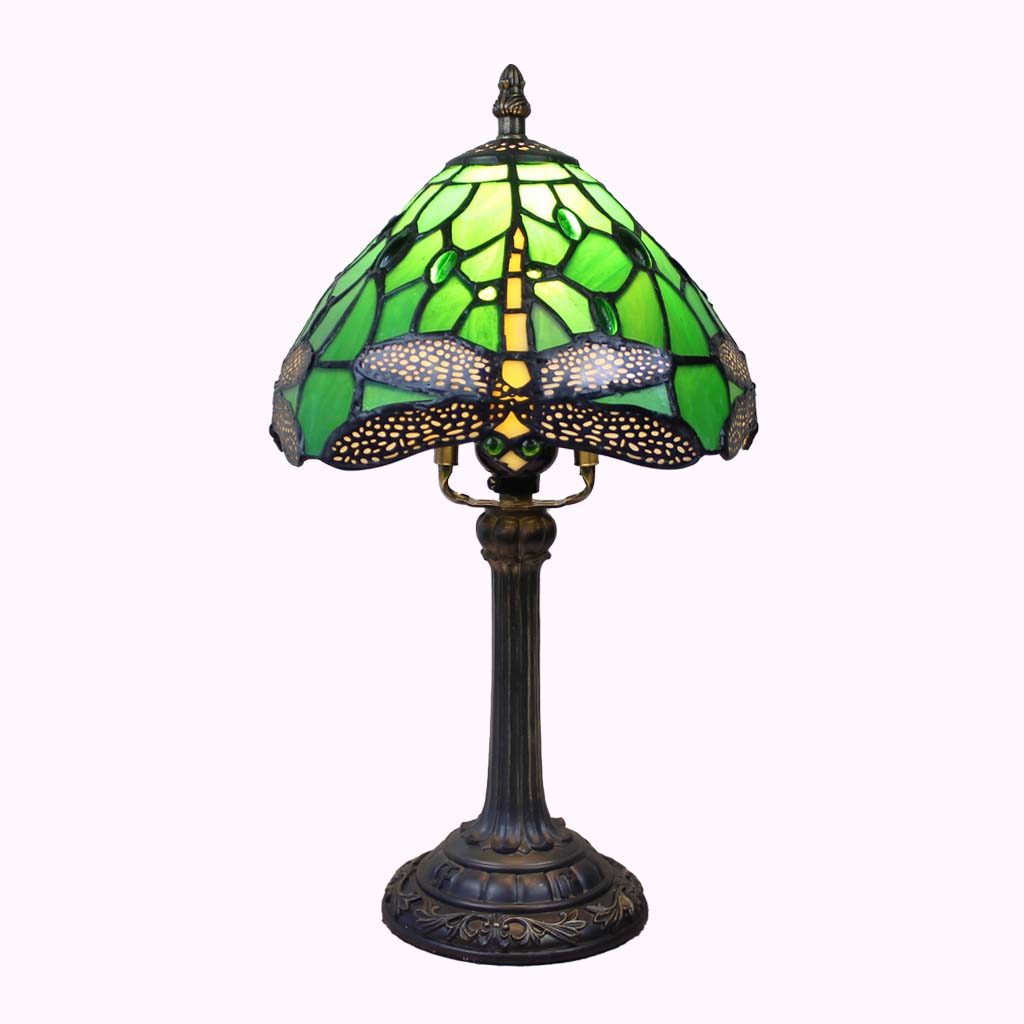 Irish Dragonfly Tiffany Table Lamp