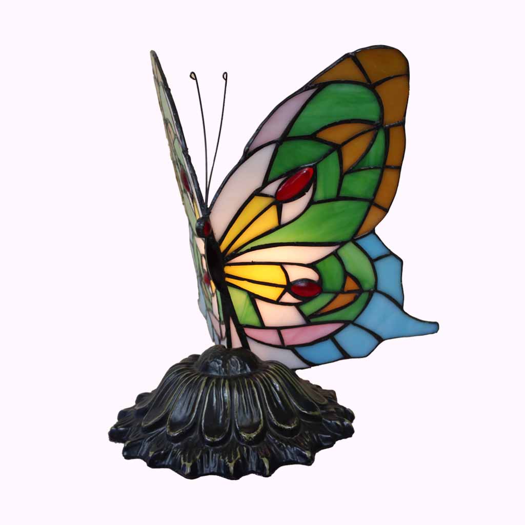 Sunflower Butterfly Tiffany Lamp