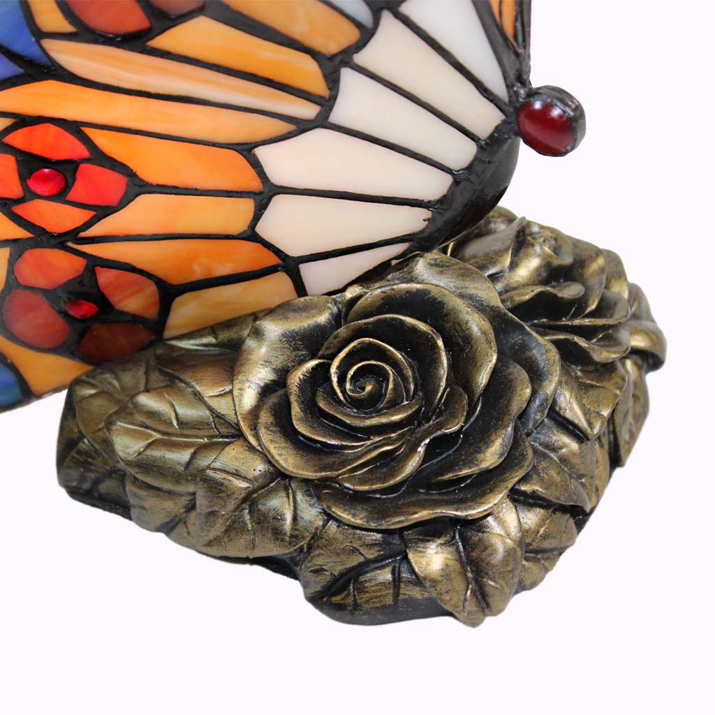 Flowers Butterfly Tiffany Lamp