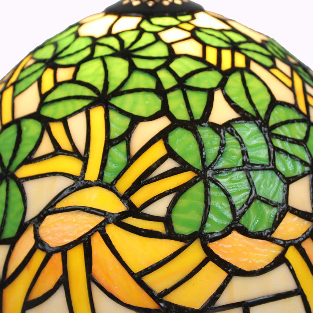 Shamrock Tiffany Table Lamp from Memory Lane Lamps