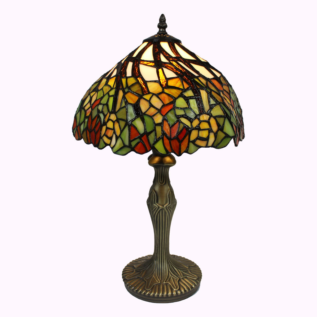 Swirled Garden Tiffany Table Lamp