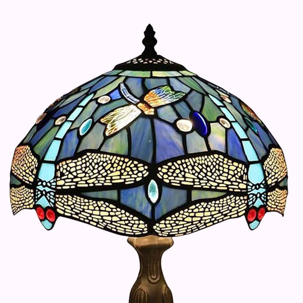 Golden Dragonfly Tiffany Table Lamp
