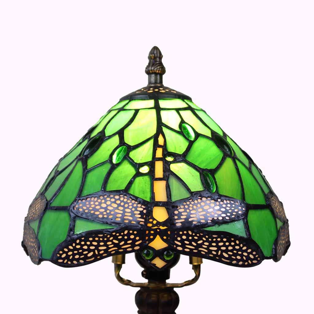 Irish Dragonfly Tiffany Table Lamp