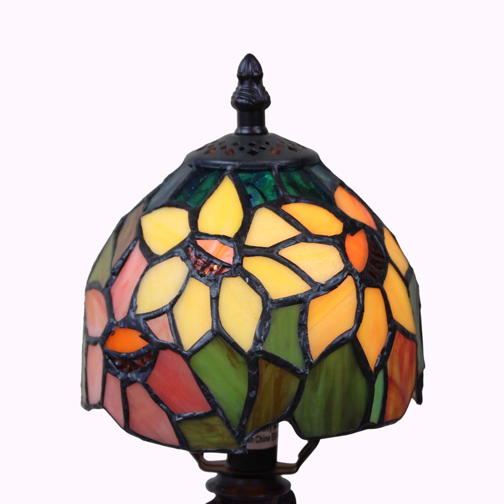 Mini Sunflower Tiffany Accent Lamp