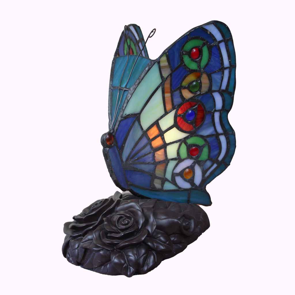 Peacock Butterfly Tiffany Lamp