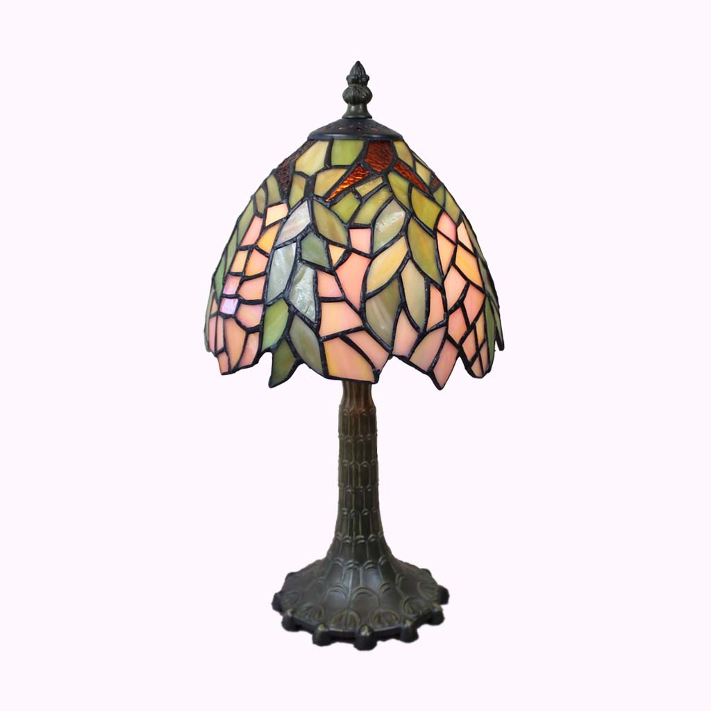 Pink Lilacs Tiffany Accent Lamp