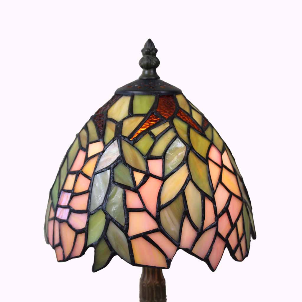 Pink Lilacs Tiffany Accent Lamp