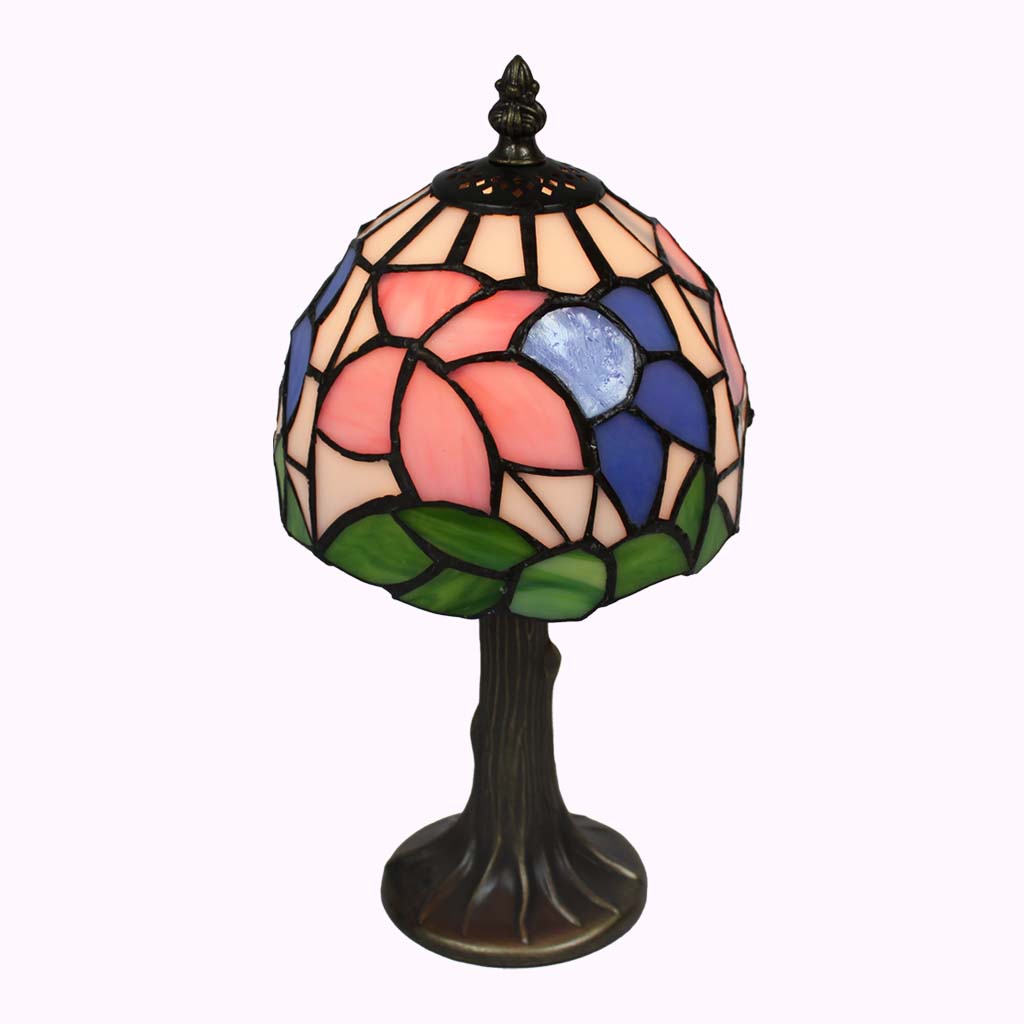 Royal Blue Tiffany Accent Lamp