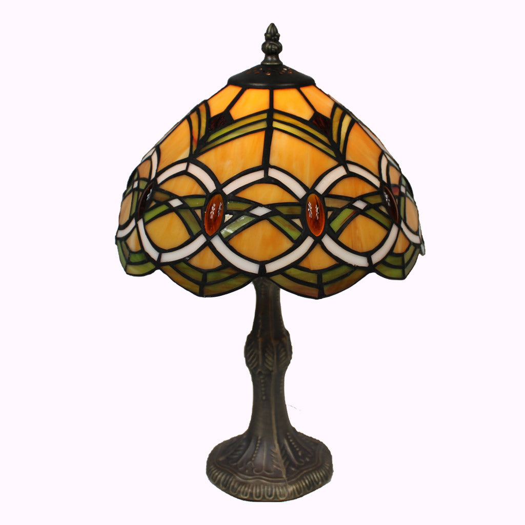 Amber Rings Tiffany Table Lamp