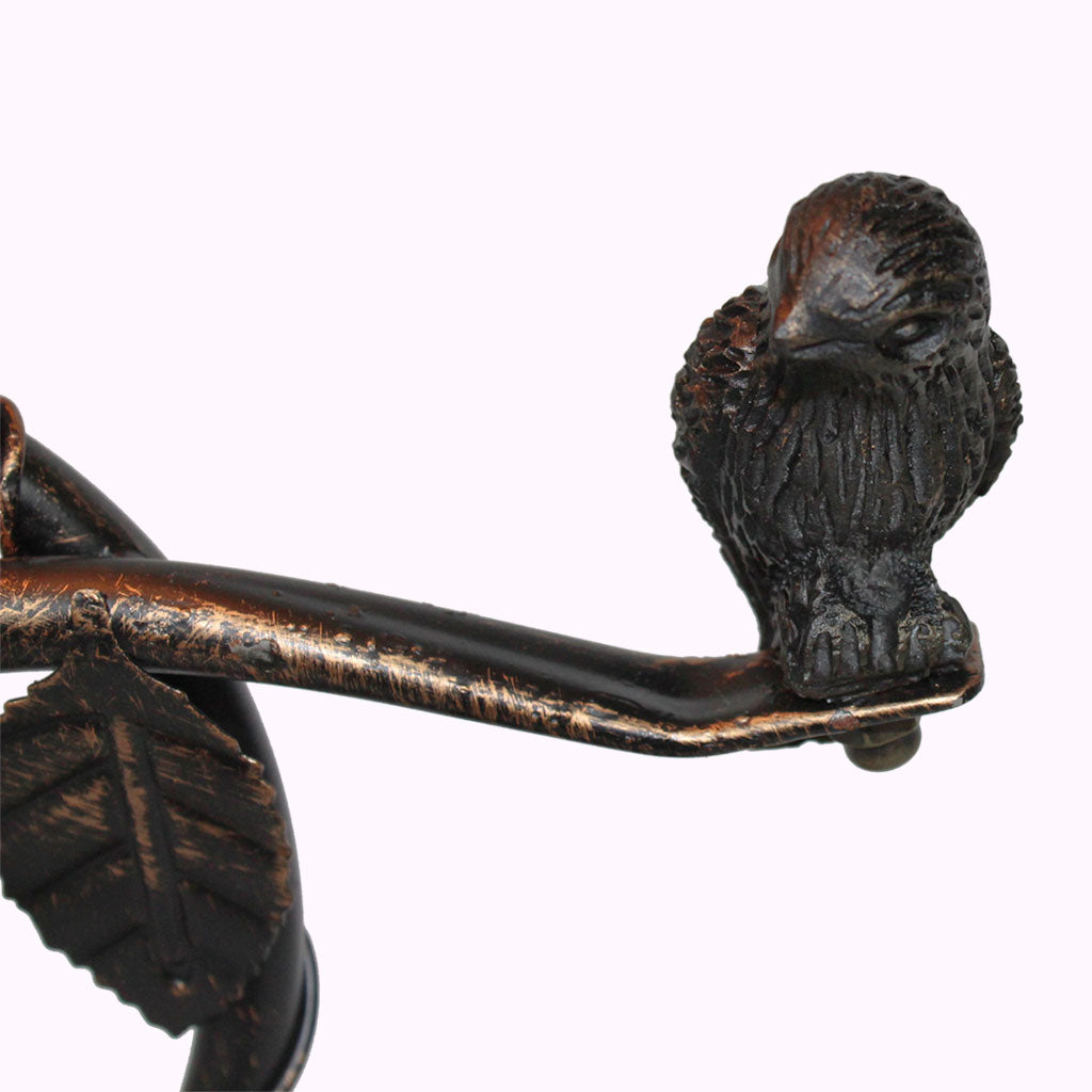 Bird on a Branch Sculptured Bronze Lamp from Memory Lane Lamps