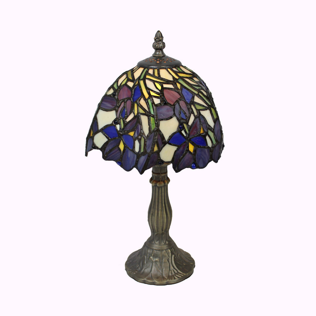 Lavender Swirl Tiffany Table Lamp