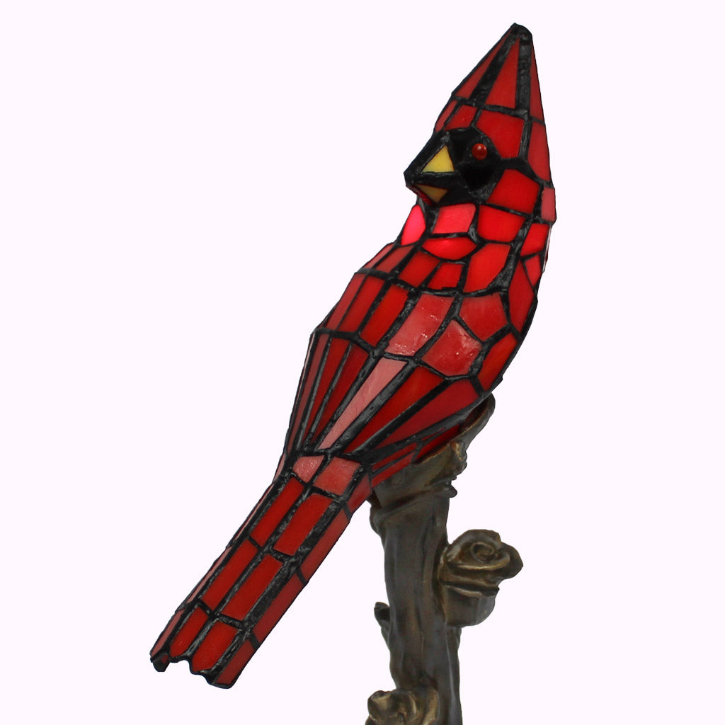 Cardinal Sculptured Bronze Lamp from Memory Lane Lamps