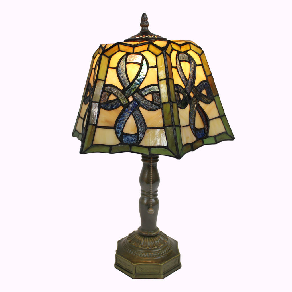 Celtic Cross Tiffany Table Lamp from Memory Lane Lamps