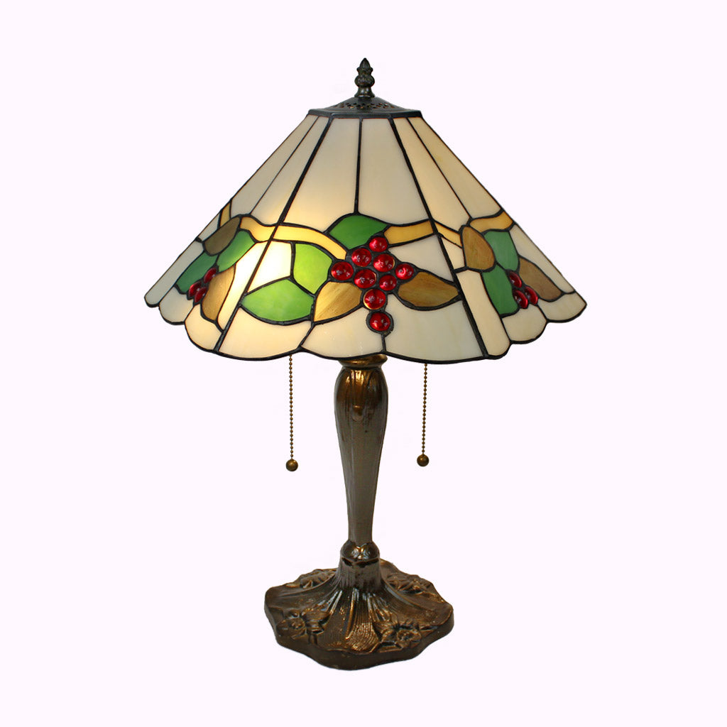 Cherries Jubilee Tiffany Table Lamp - Large