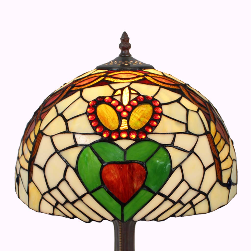 Claddagh Tiffany Table Lamp from Memory Lane Lamps