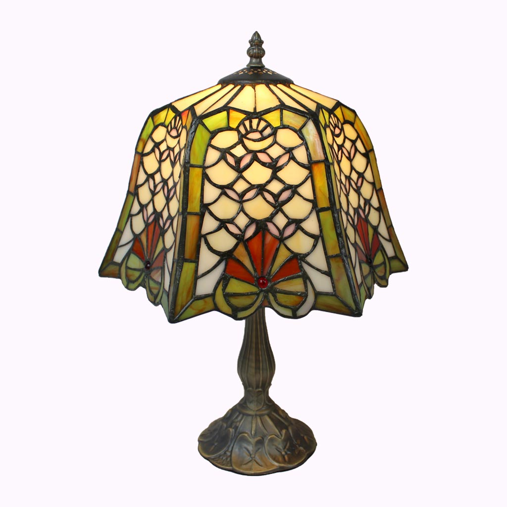Diamond and Shells Tiffany Table Lamp