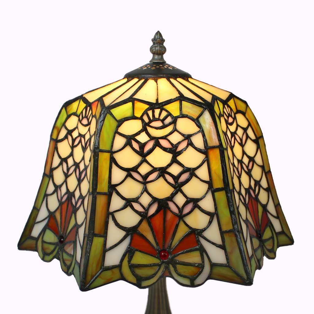 Diamond and Shells Tiffany Table Lamp