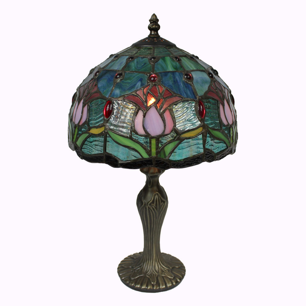 Flowers by the Water Tiffany Table Lamp