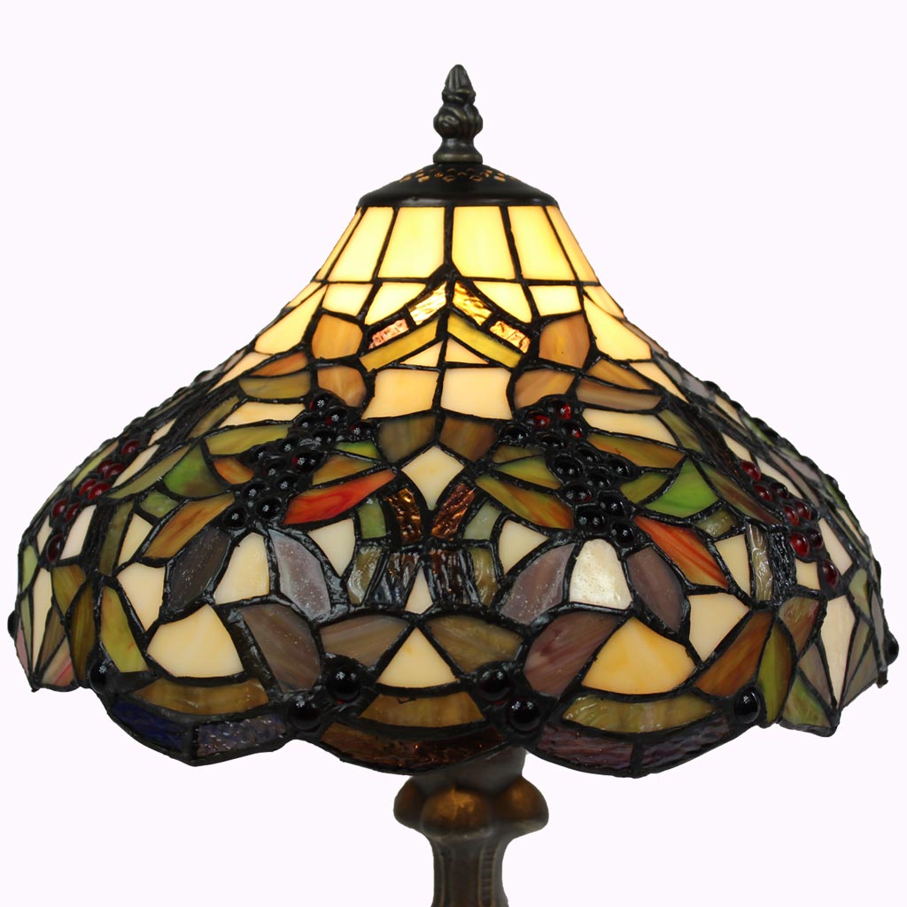 Grapevine Tiffany Table Lamp-large