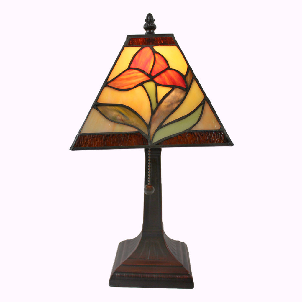 Coral Iris Mission Table Lamp
