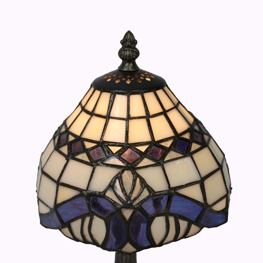 Lavender Baroque Tiffany Table Lamp