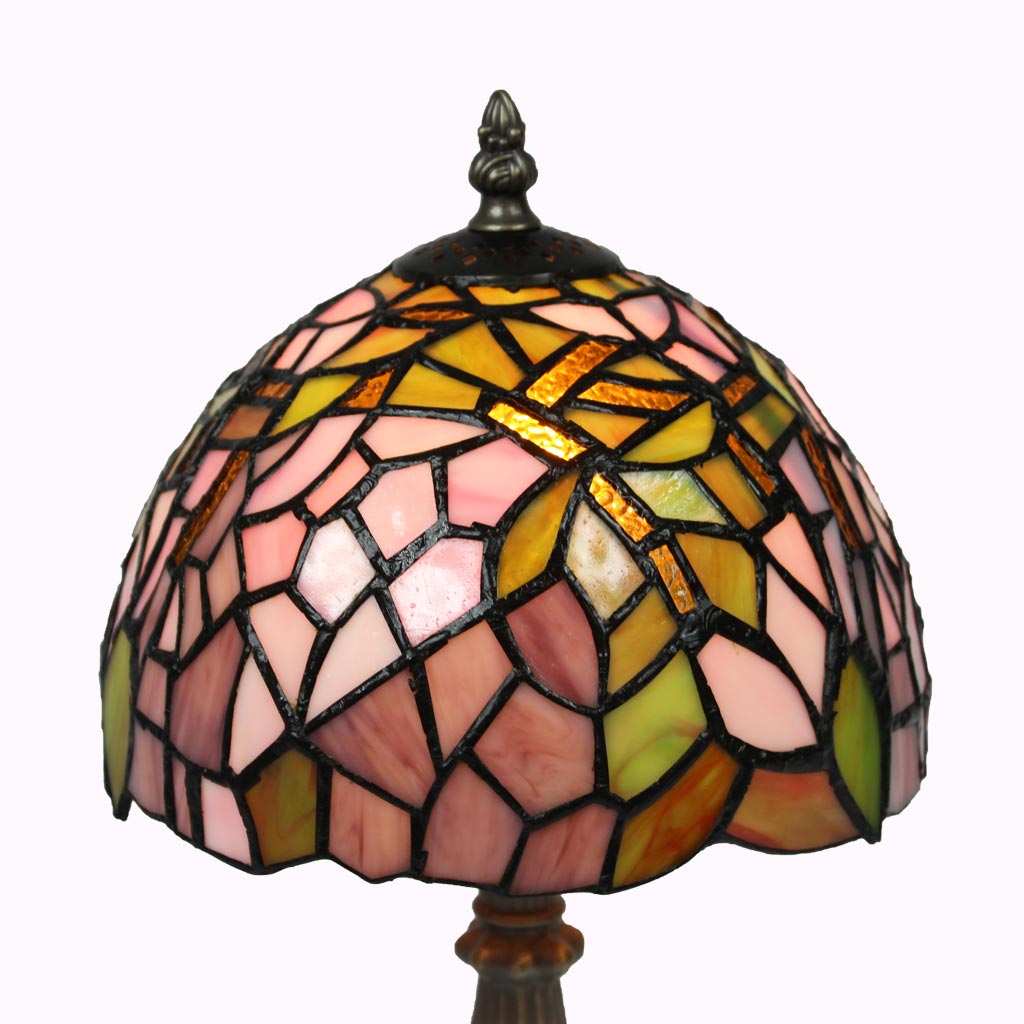 Pink Lilac Garden Tiffany Table Lamp
