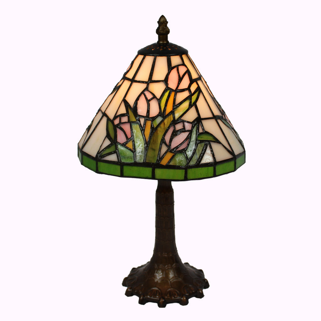 Tulip Bouquet Tiffany Accent Lamp