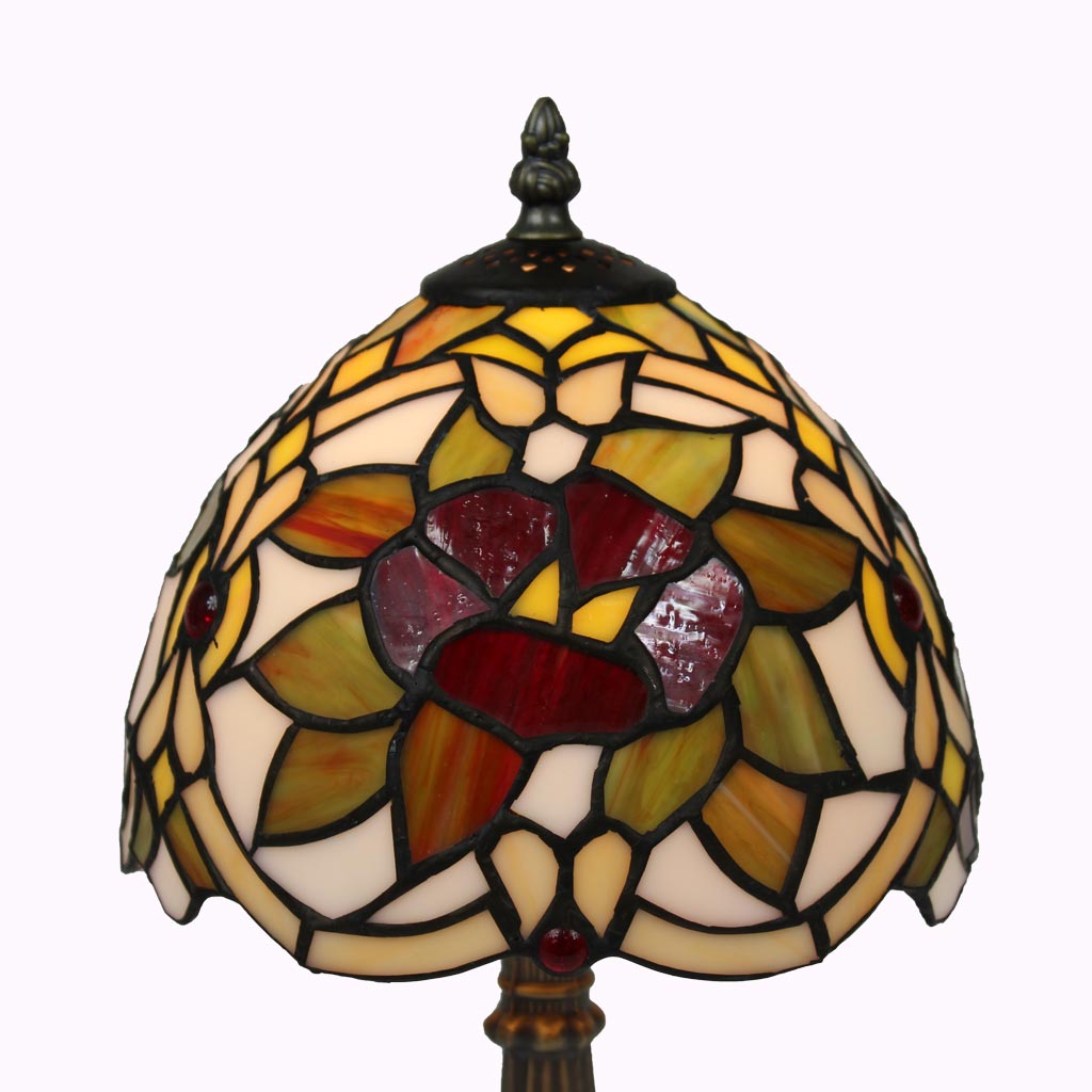 Renaissance Rose Tiffany Accent Lamp