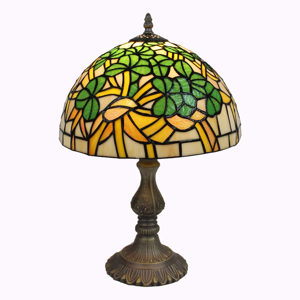 Shamrock Tiffany Table Lamp