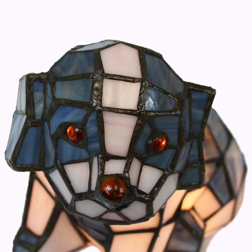 Sitting Dog Tiffany Lamp from Memory Lane Lamps