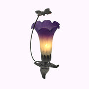 Tall Butterfly Sculptured Bronze Lamp